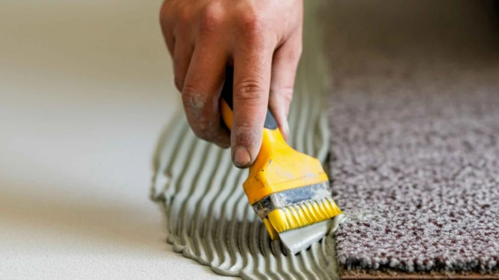What Does Carpet Tile Glue Do?