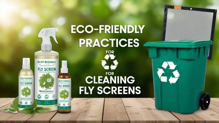Person using eco-friendly cleaning products and reusable cloths to reduce environmental impact