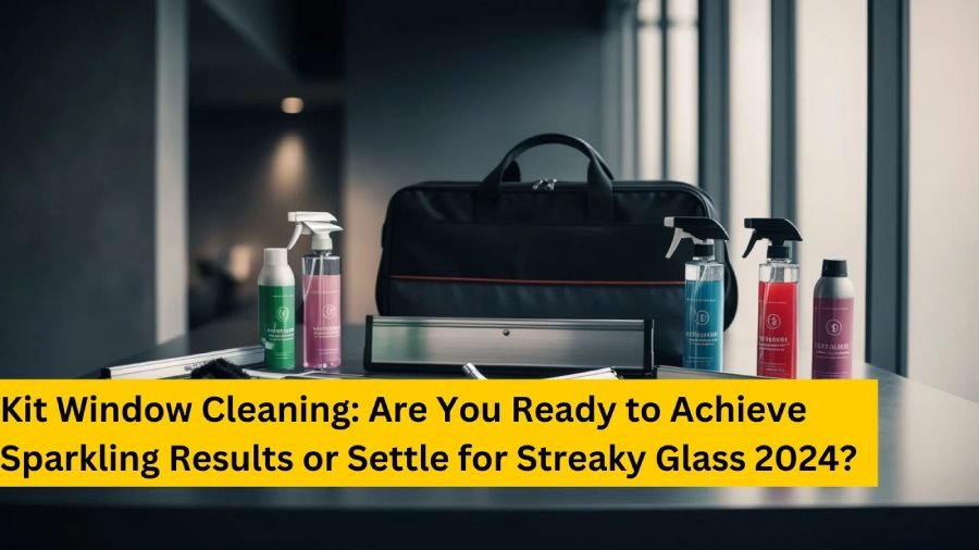 Person using a professional window cleaning kit to get streak-free, sparkling glass in 2024