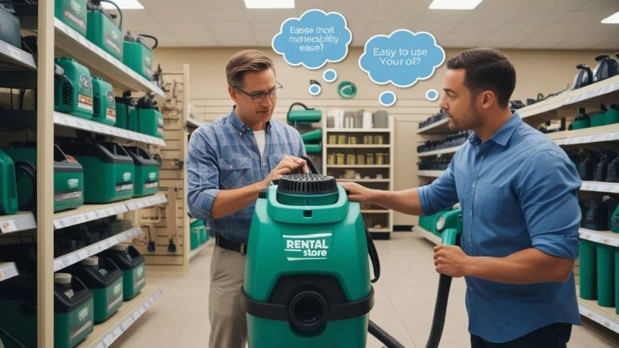 A professional steam cleaner ready for hire, showing key features and tips for choosing the right steam cleaner for home or commercial use