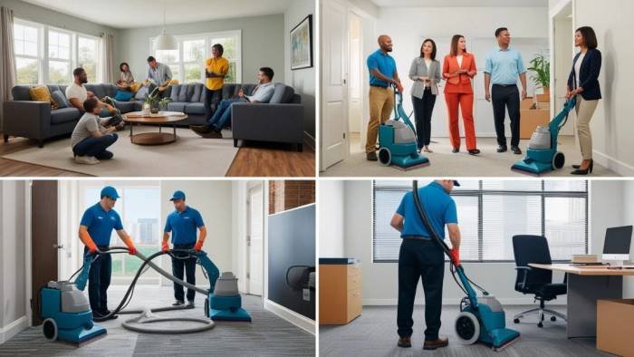 Professional evaluating carpet cleaning options, highlighting situations where hiring carpet and steam cleaners is beneficial